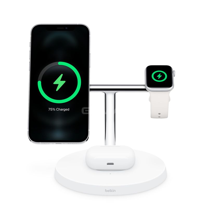 Belkin BOOST↑CHARGE PRO 3-in-1 Wireless Charger with MagSafe