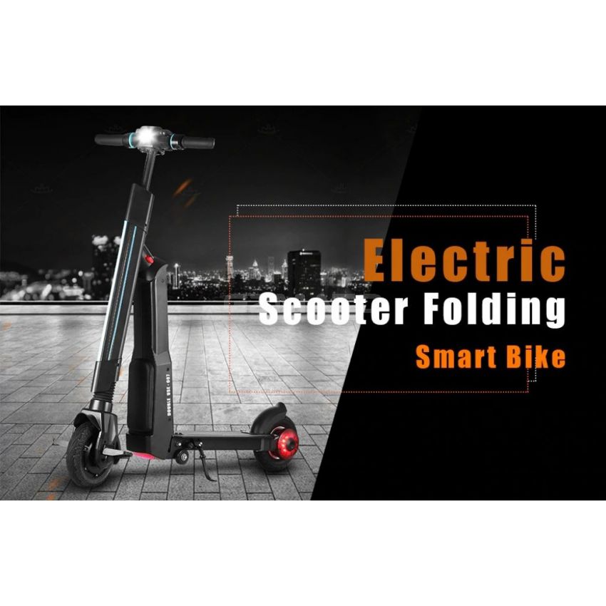 WW WWBETTER W - 007A Dual Use Electric Scooter Smart Folding Bike - Black