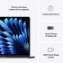 Apple - 15-inch MacBook Air M4 chip 512GB SSD 24GB Memory 10-Core CPU 10-Core GPU Built for Apple Intelligence - Midnight