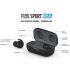 Braven Flye Sport Rush Bluetooth Earphones IPX5 Waterproof with Burst Charge and Charging Case for up to 36-Hour Playtime - Black