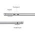 Apple - 13-inch MacBook Air M5 chip 512GB SSD 16GB Memory with 10-Core CPU 8-Core GPU, AI-Ready - Silver