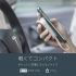 Moshi IonGo 5K Duo Power Bank 5000mAh with Built-in USB C Cable & Lightning Cable [MFi-Certified], Lightweight Portable Battery, Premium Vegan Leather with Magnetic Closure, Fossil Gray