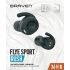 Braven Flye Sport Rush Bluetooth Earphones IPX5 Waterproof with Burst Charge and Charging Case for up to 36-Hour Playtime - Black