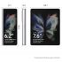 Samsung Galaxy Z Fold 3 512GB Factory Unlocked Android 5G Cell Phone Dual Sim Slot Smartphone Tablet 2-in-1 Foldable Dual Screen Under Display Camera - Phantom Silver