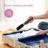 Tineco Smart Cordless Hair Styling Brush, Anti-Scald Hot Hair Straightener for Grooming and Refreshing Hair, with Travel Bag, ZIVA ONE - Purple