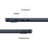Apple - 15-inch MacBook Air M4 chip 512GB SSD 24GB Memory 10-Core CPU 10-Core GPU Built for Apple Intelligence - Midnight