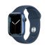 Apple Watch Series 7 Aluminum with Sport Band-Blue-GPS-45mm