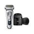 Braun Electric Razor for Men, Series 9 9390cc, Electric Foil Shaver, Precision Beard Trimmer, Rechargeable, Cordless, Wet & Dry Foil Shaver, Clean & Charge Station and Leather Travel Case