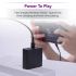 zPower 3-Port Travel Charger: 45W USB-C PD and 18W-Split Dual USB-A Wall Charger
