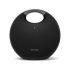 Harman Kardon Onyx Studio 6 Wireless Bluetooth Speaker - IPX7 Waterproof Extra Bass Sound System with Rechargeable Battery and Built-in Microphone - Black