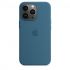 Apple iPhone 13 Pro Silicone Case with MagSafe-Blue Jay-6.1-Inch