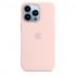 Apple iPhone 13 Pro Silicone Case with MagSafe-Chalk Pink-6.1-Inch