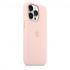 Apple iPhone 13 Pro Silicone Case with MagSafe-Chalk Pink-6.1-Inch