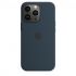 Apple iPhone 13 Pro Silicone Case with MagSafe-Abyss Blue-6.1-Inch