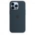Apple iPhone 13 Pro Max Silicone Case with MagSafe-Abyss Blue-6.7-Inch