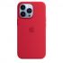 Apple iPhone 13 Pro Max Silicone Case with MagSafe-Red-6.7-Inch