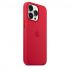 Apple iPhone 13 Pro Silicone Case with MagSafe-Red-6.1-Inch