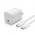 mophie speedport 30 with USB-C cable, 30W GaN fast wall charger (Apple Exclusive-White) for MacBook Air (2020), iPad, iPhone, Apple Devices, USB-C Devices