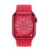 Apple Watch Series 8 (PRODUCT) RED Aluminum Case with Braided Solo Loop