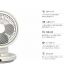 Sezze YK-645W 3D Air Circulating Electric Fan telecontrol 39W 220V-50Hz 62dB - 2022 White
