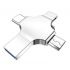 4 in 1 Smart USB Drive High Speed Data Transmission Portable for iOS Android Type C USB