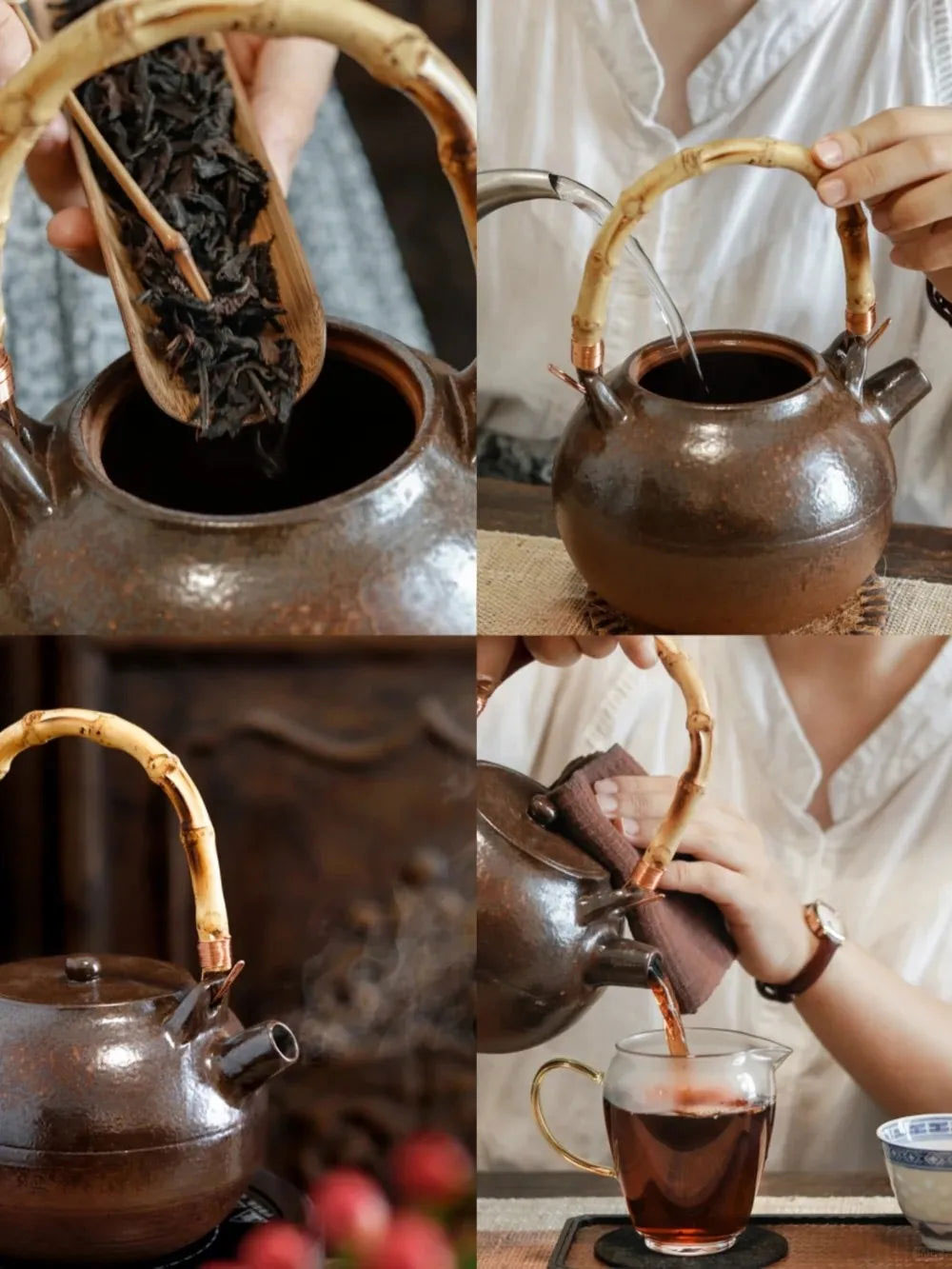 Boiling Sanhe Liupao Tea Method
