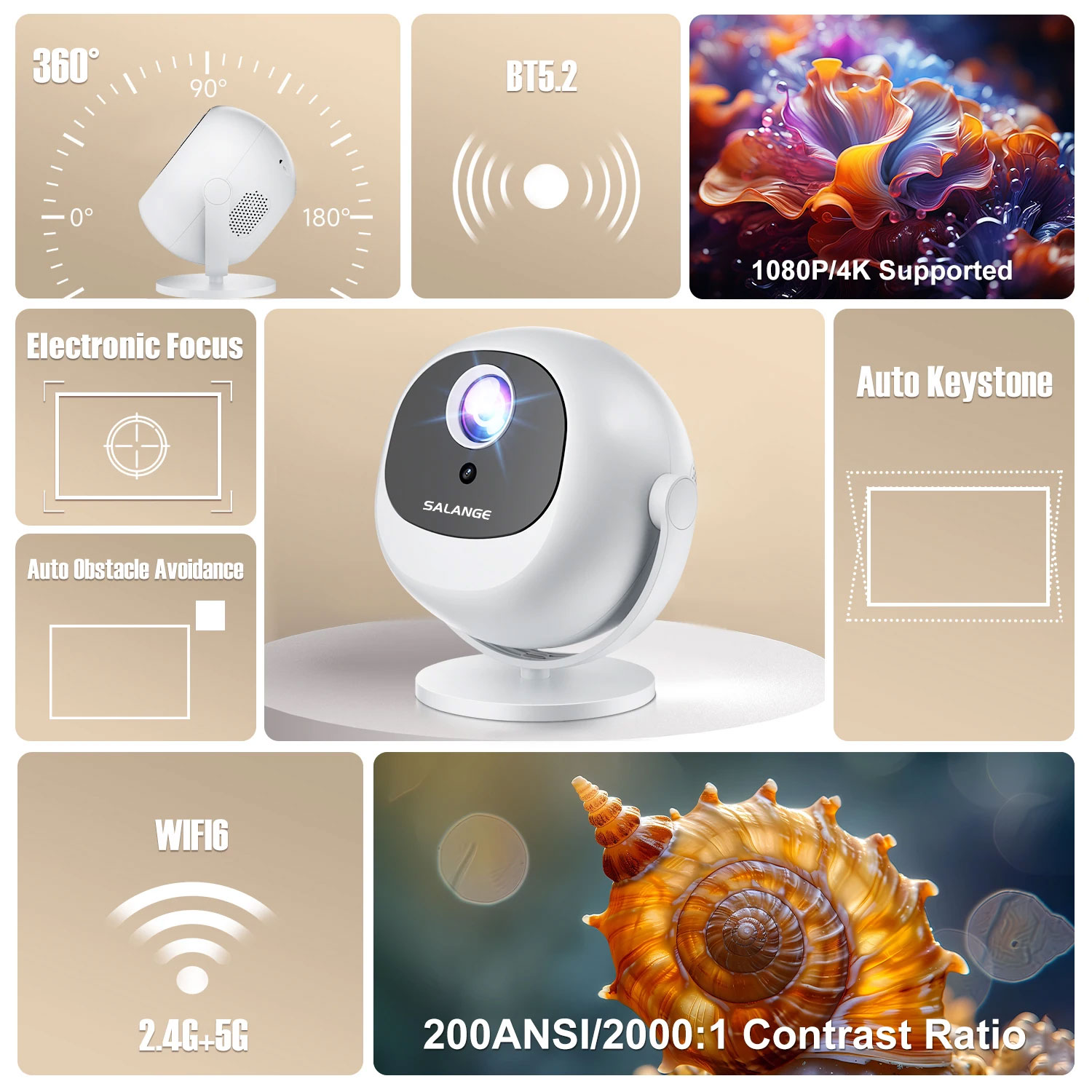 BL-360 portable projector angle 3