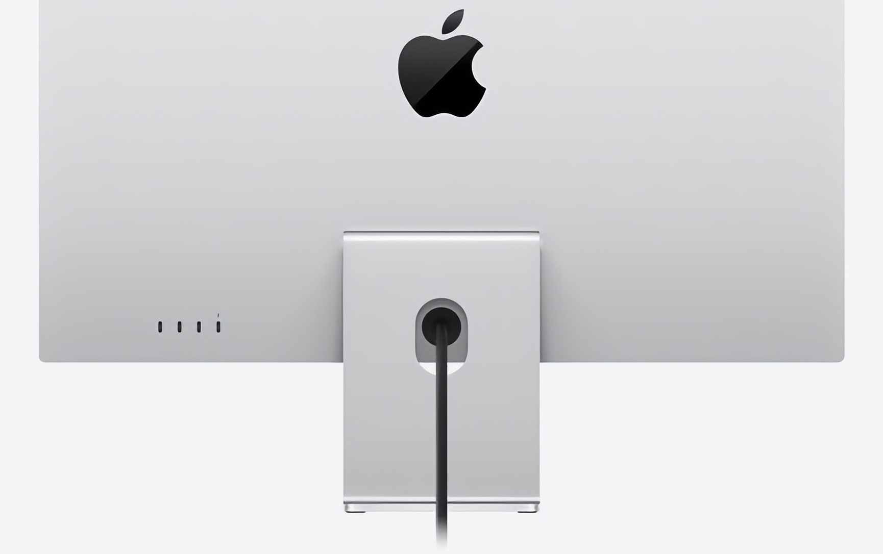 Apple Studio Display’s power cable is removable, but it requires a special tool