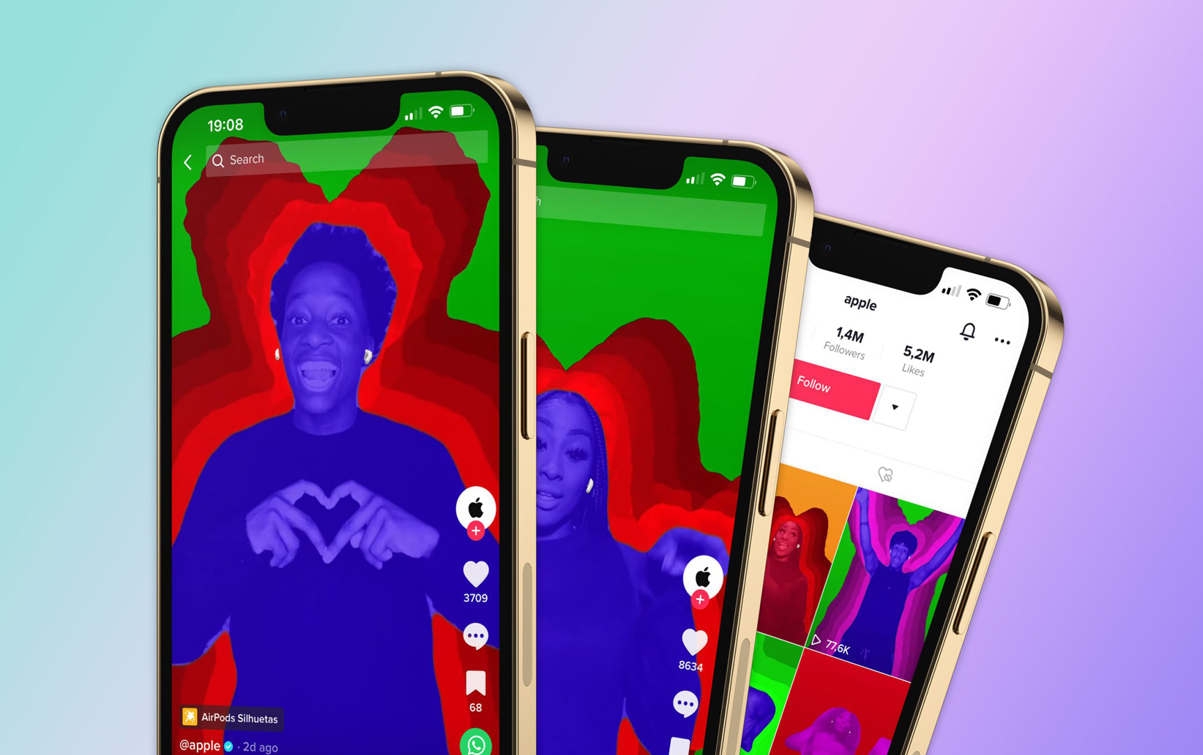 Apple promoting AirPods and Spatial Audio with new silhouette effect on TikTok