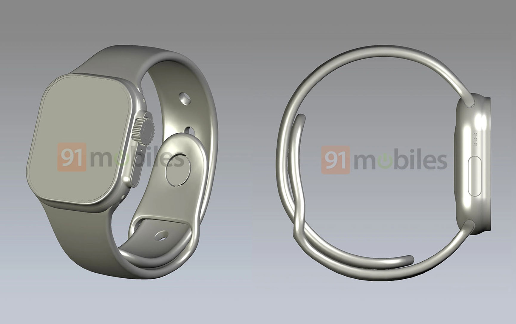 Claimed CAD render of Apple Watch Pro design lends weight to extra button theory