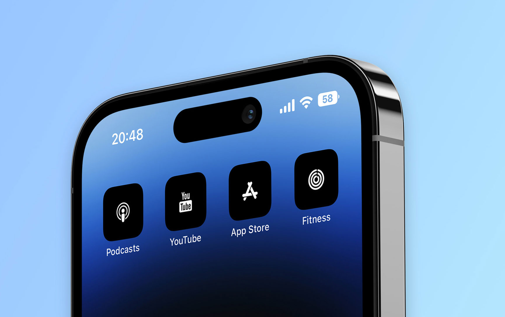 Using custom app icons has become more seamless with iPhone 14 Pro’s Dynamic Island