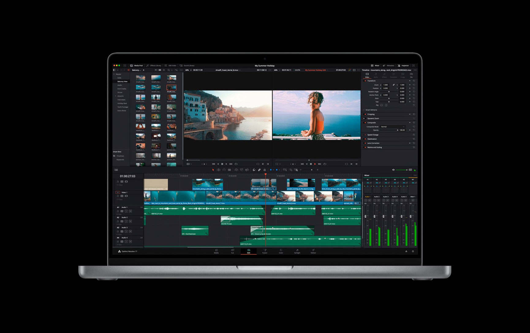 DaVinci Resolve updated with M1 Pro and M1 Max support; runs 5x faster on new MacBook Pro