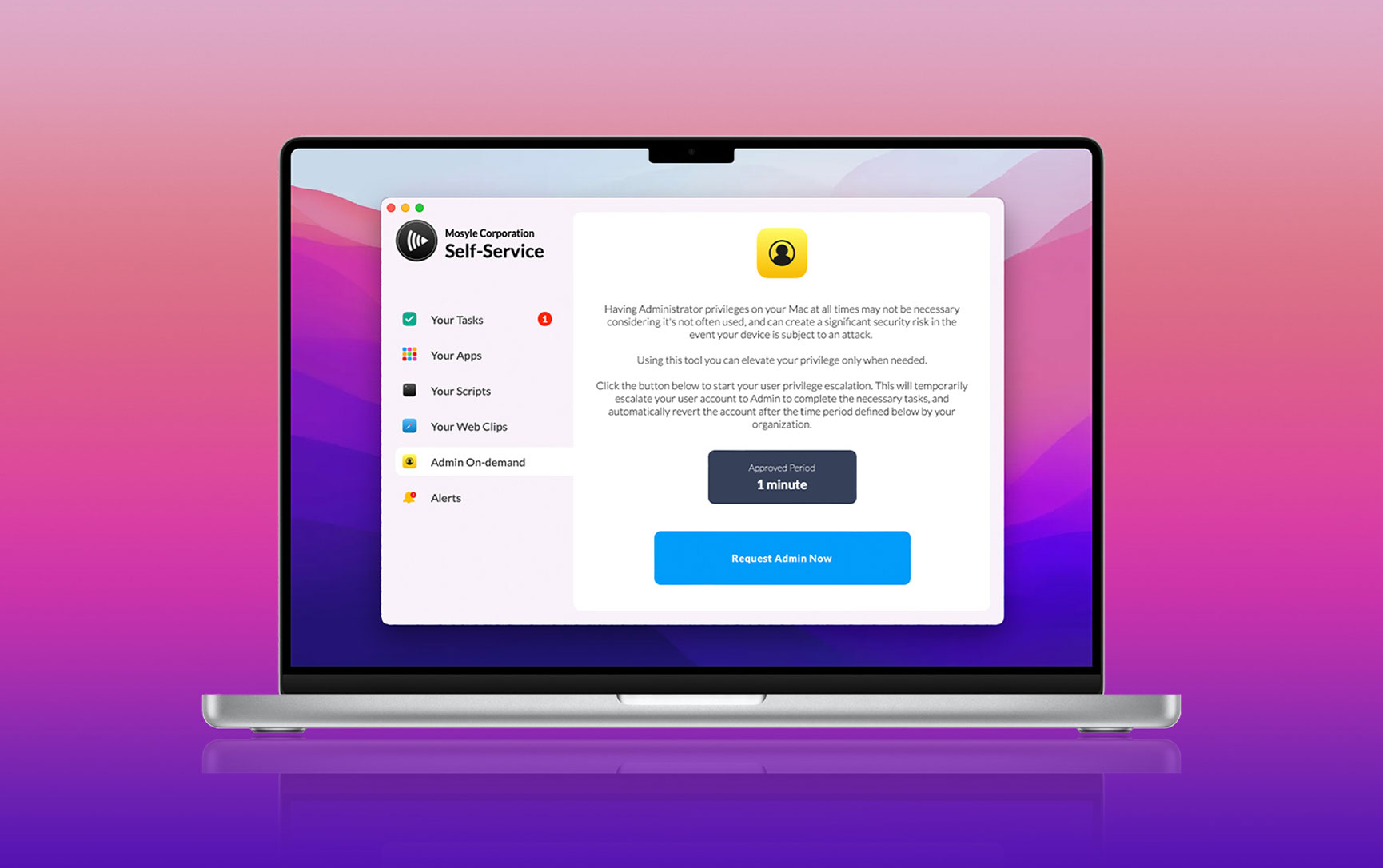 Mosyle debuts ‘Admin On-Demand’ as a new way for IT teams to manage local admin rights on macOS