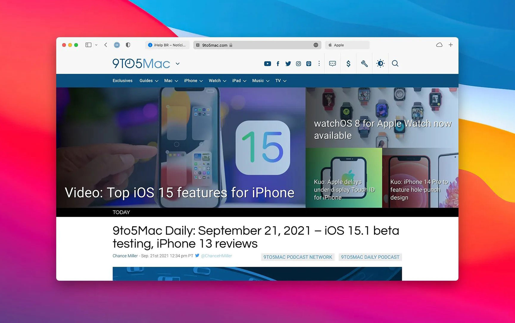 Safari 15 with new tab design now available for macOS Big Sur and Catalina users