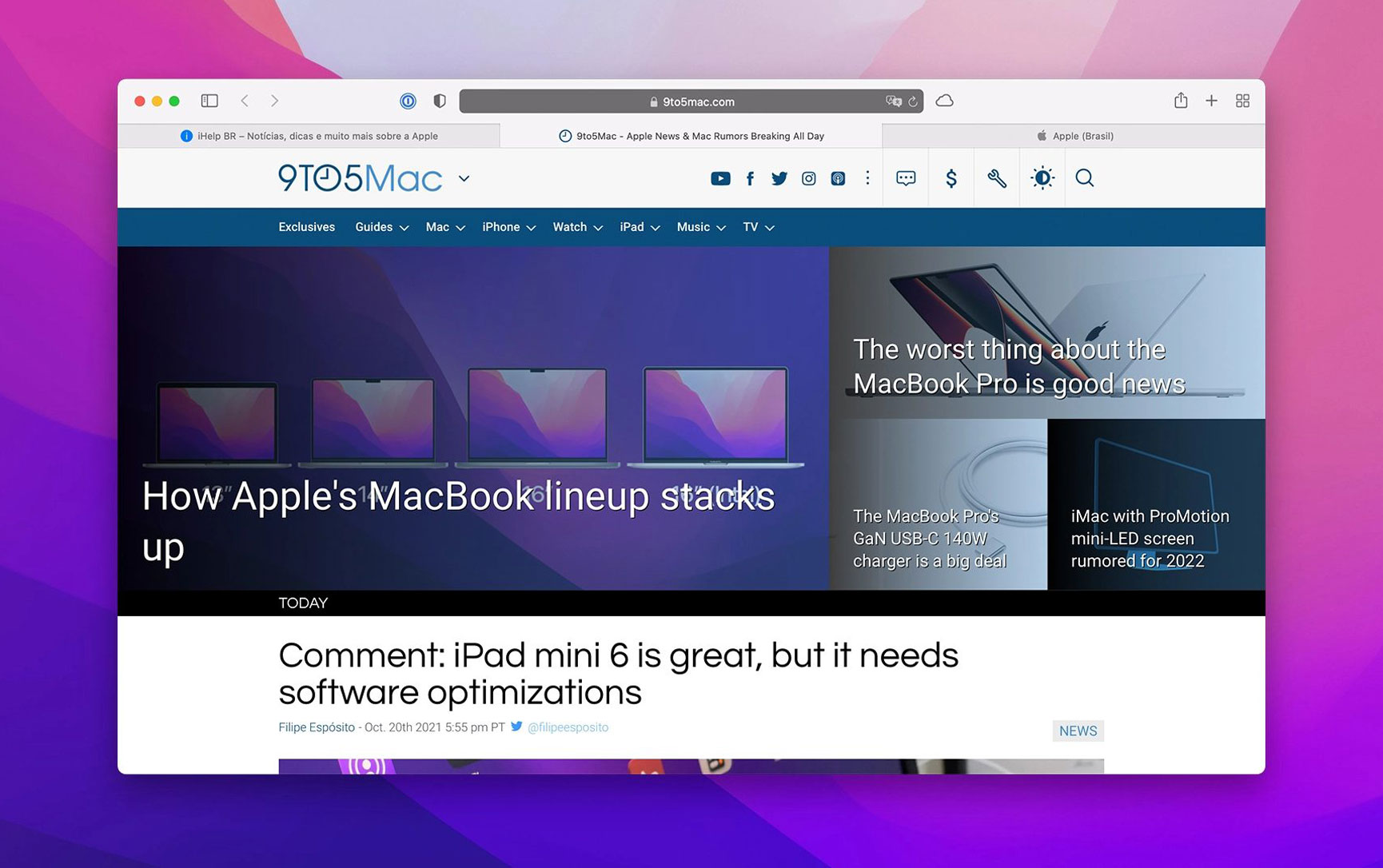 Apple releases Safari 15.1 with classic tab design for macOS Big Sur and Catalina