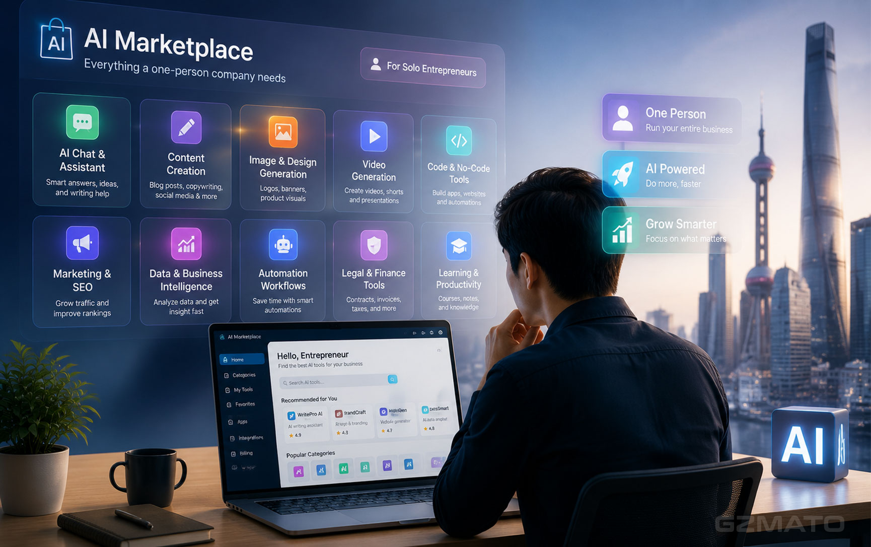 China's First AI Marketplace for "One-Person Companies": What It Means for Solo Entrepreneurs