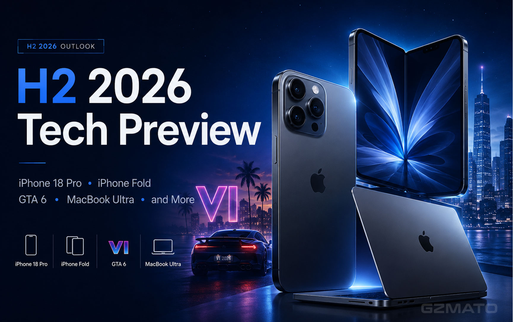 H2 2026 Tech Preview: iPhone 18 Pro, iPhone Fold, GTA 6, MacBook Ultra, and More