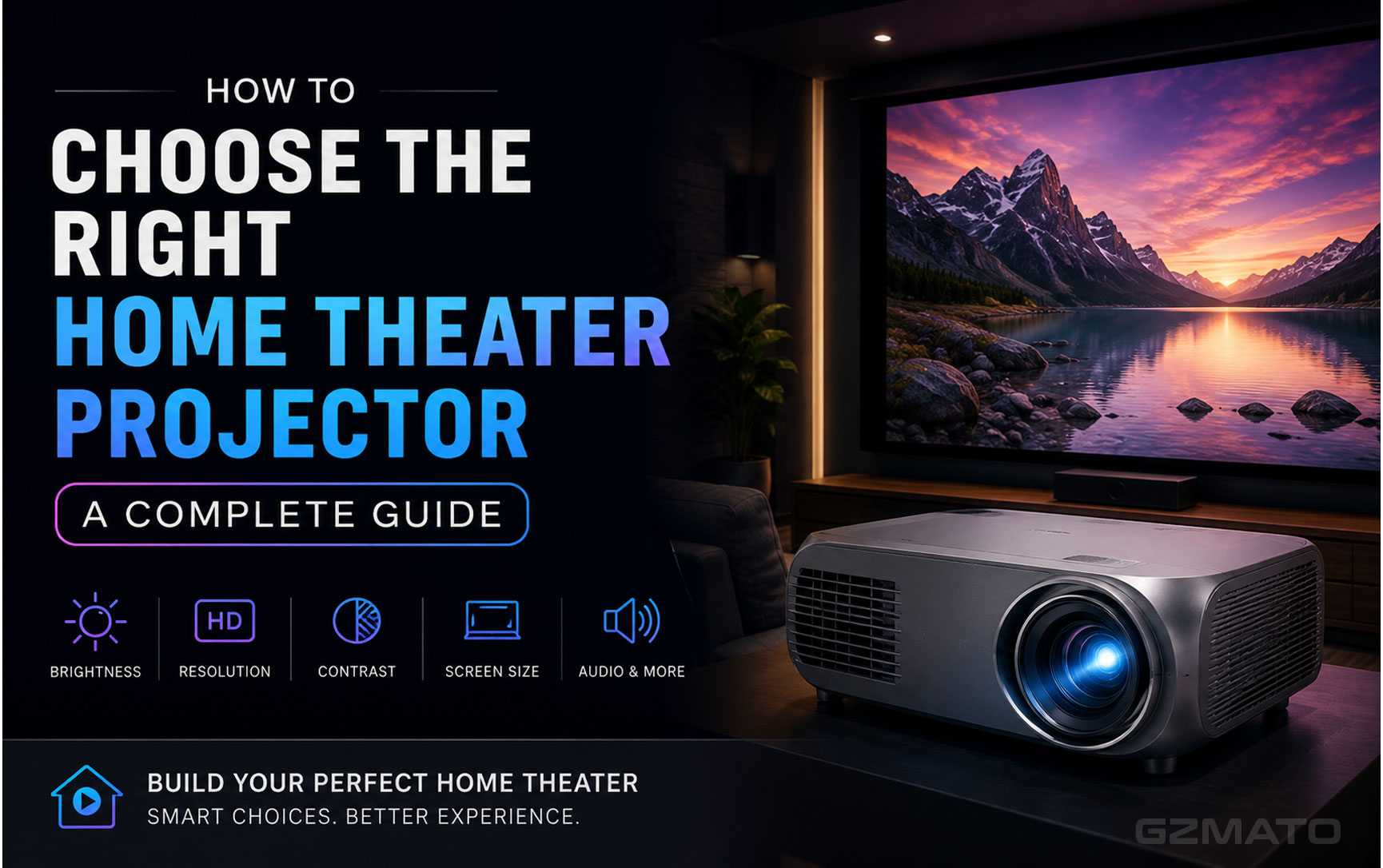 Home Theater Projector Buying Guide 2026: 4K, Laser, Throw Distance & More