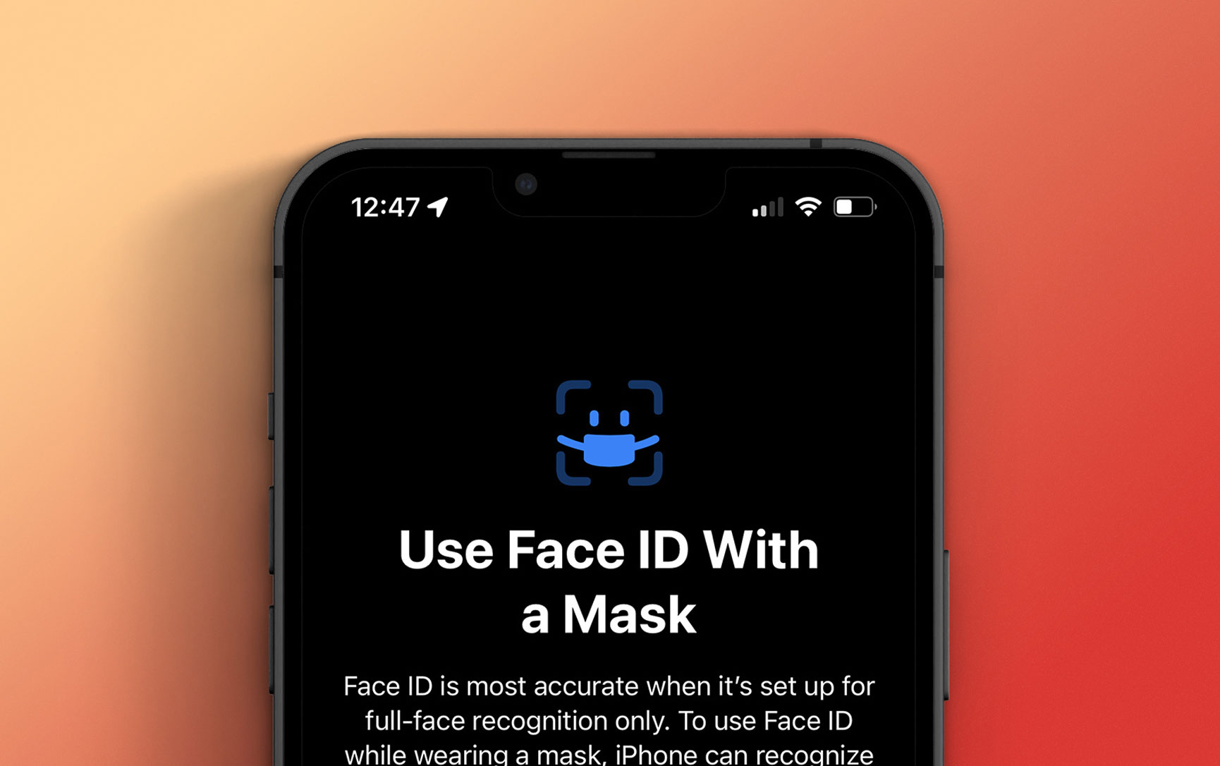 Hands-on: Here’s how to use iPhone’s Face ID With a Mask in the iOS 15.4 beta