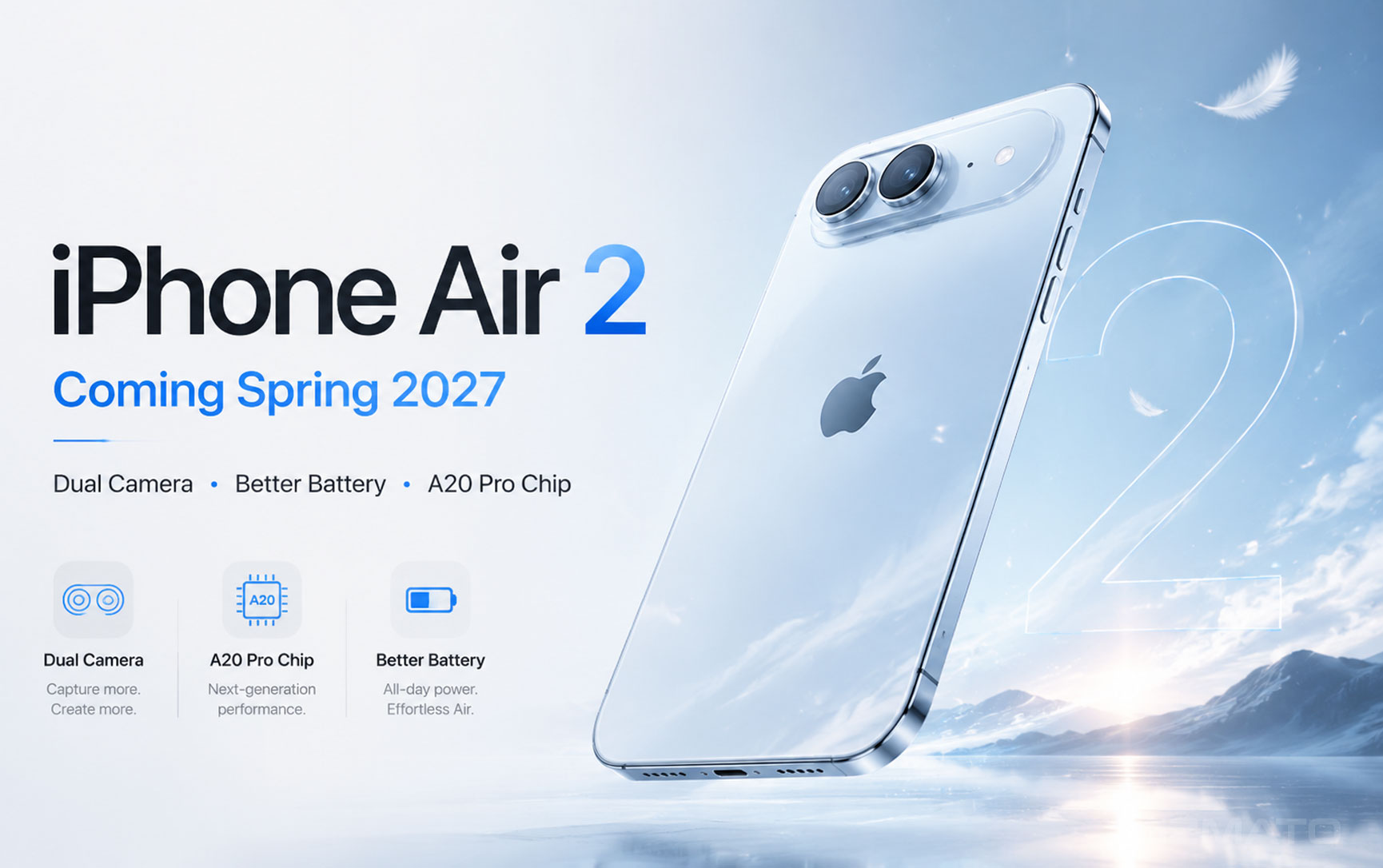 iPhone Air 2 Coming Spring 2027: Dual Camera, Better Battery and A20 Pro Chip