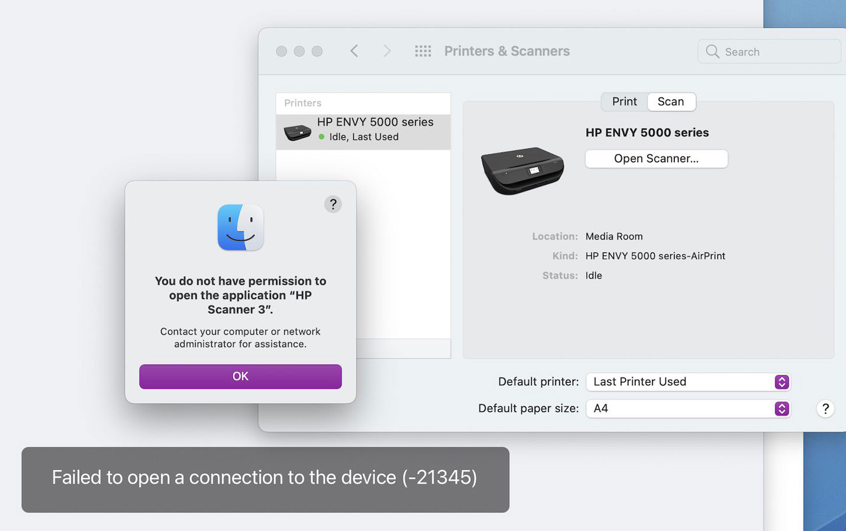 Apple Says Fix Planned for 'You Do Not Have Permission to Open the Application' Error When Using a Scanner on Mac