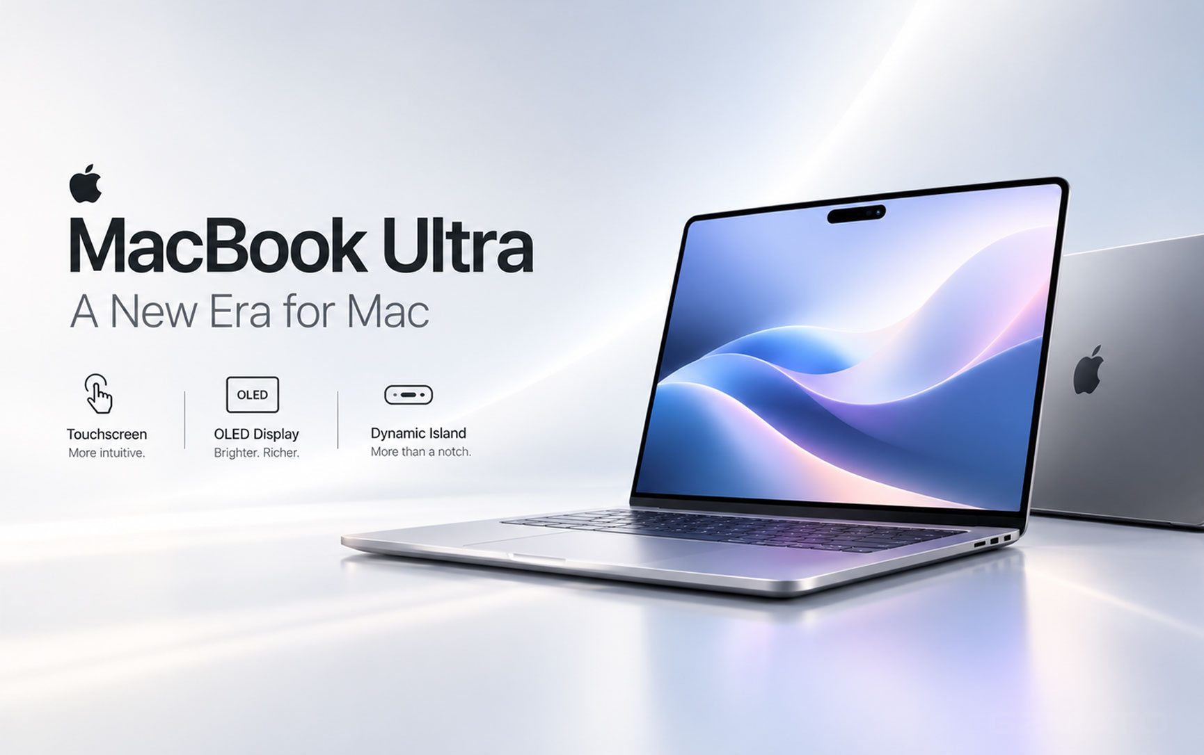 MacBook Ultra: Apple's First Touchscreen Mac, OLED Display, and Dynamic Island
