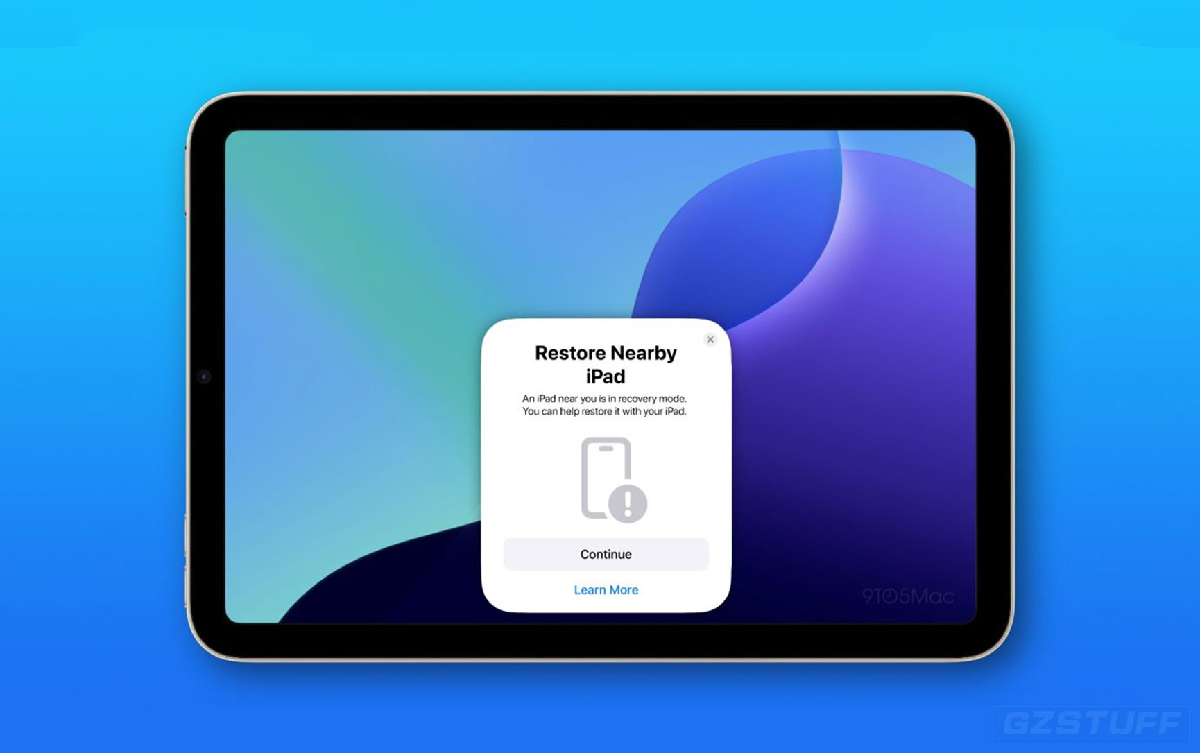 iPad mini 7 can also be restored wirelessly from another iOS device