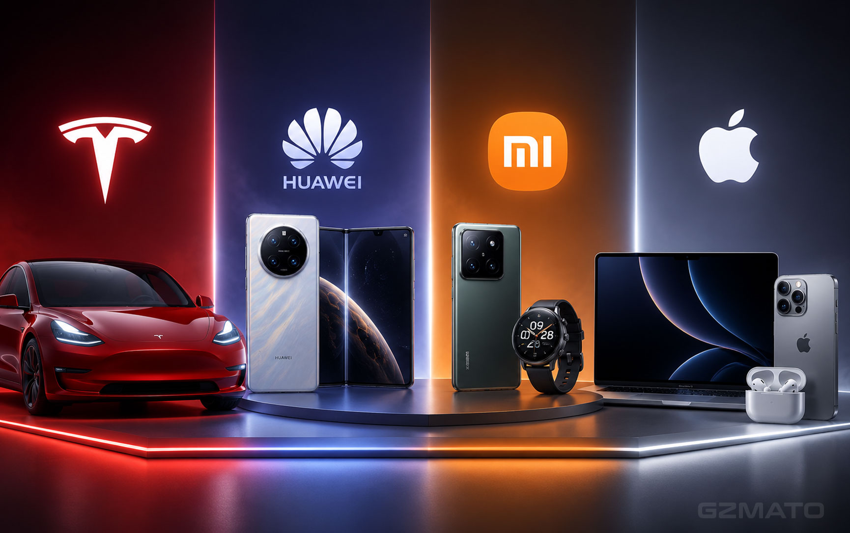 September 2026 Tech Showdown: Tesla, Huawei, Xiaomi, Apple Battle in 8 Days