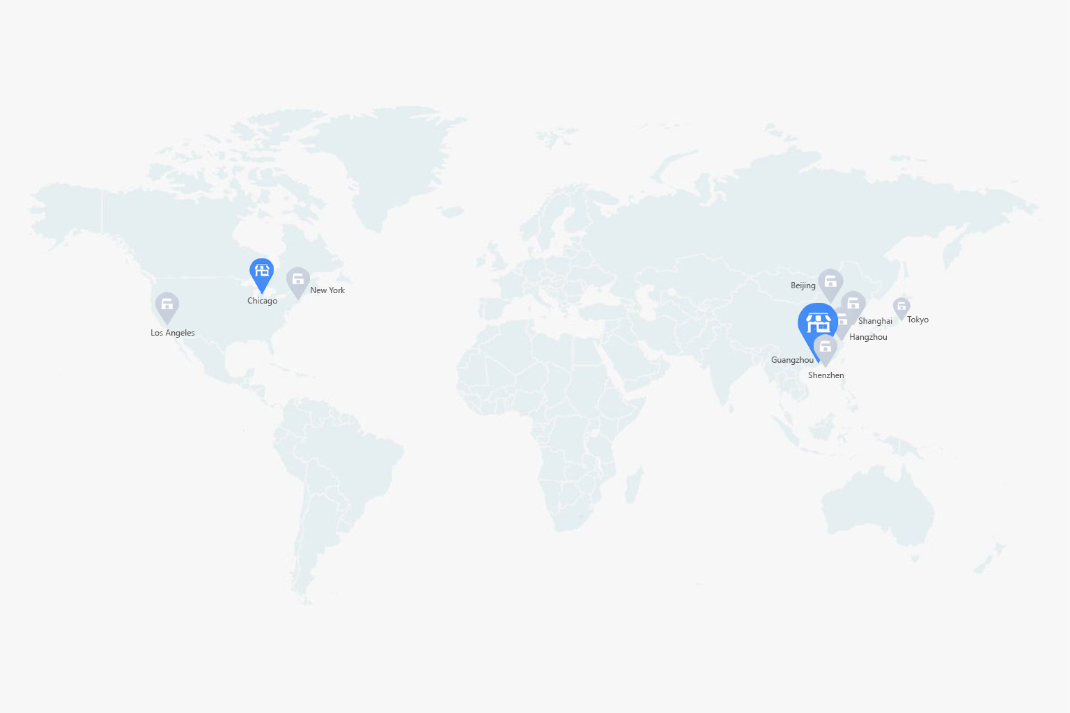Gzmato Global Stores Map