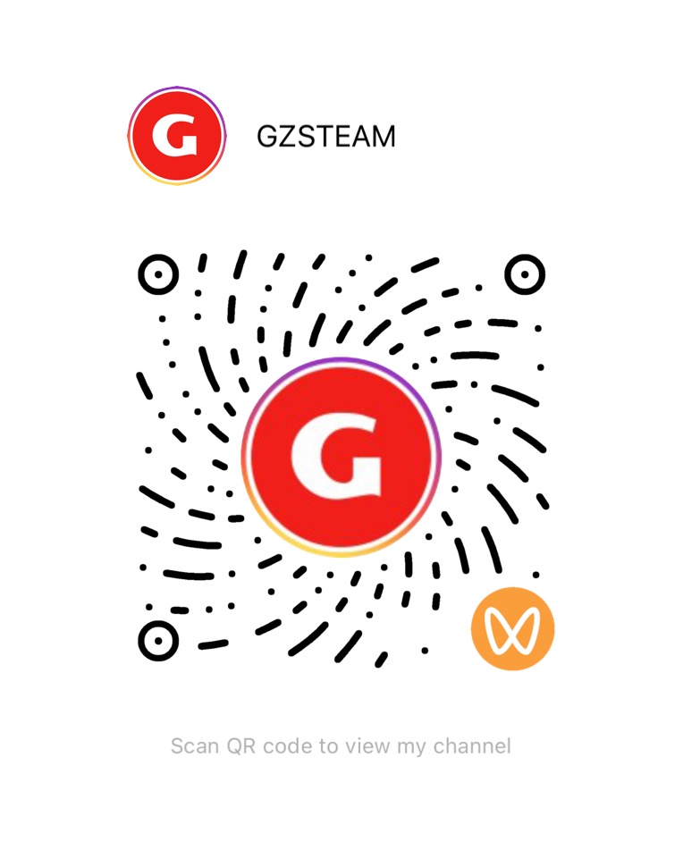GZSTEAM WeChat Video Channel QR Code